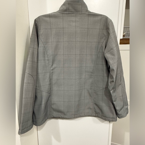 Falls Creek Gray Soft Shell Coat with Neon Green Zippers - Picture 4 of 7